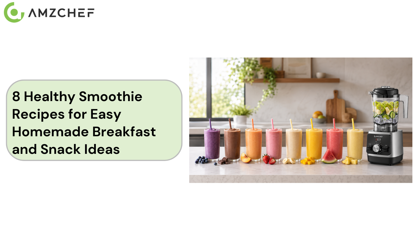 8 Healthy Smoothie Recipes for Easy Homemade Breakfast and Snack Ideas