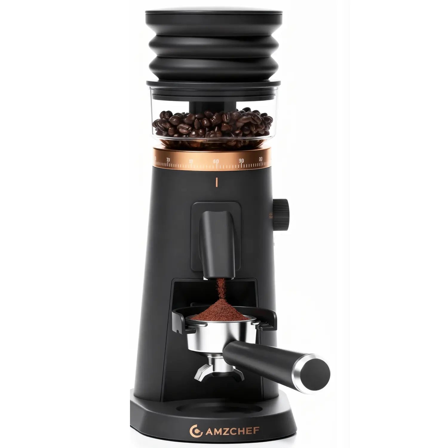 AMZCHEF Precision Burr Coffee Grinder | 75 Grind Settings