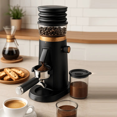 AMZCHEF Precision Burr Coffee Grinder | 75 Grind Settings