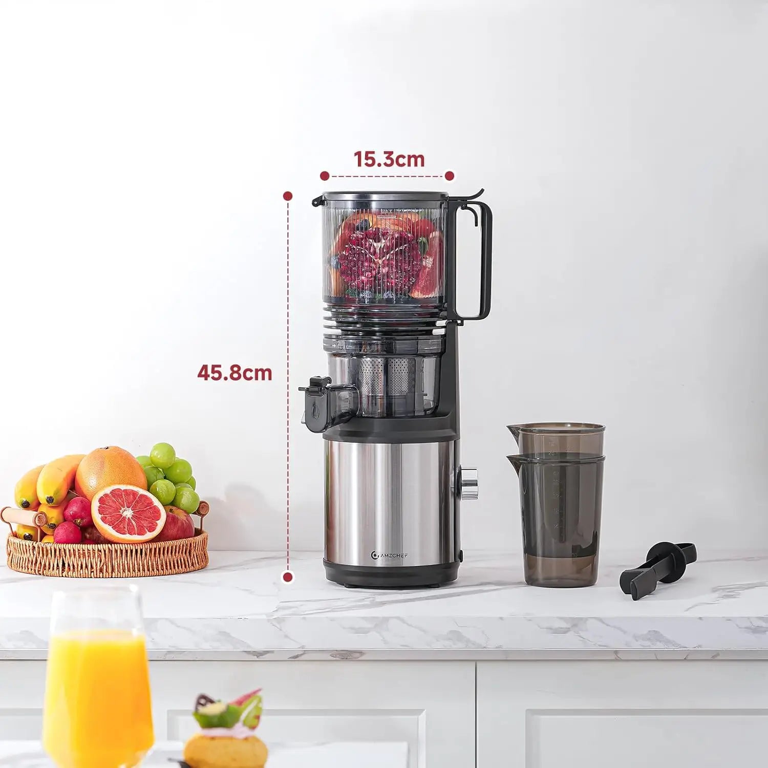 AMZCHEF Cold Press Juicer Machine With 6