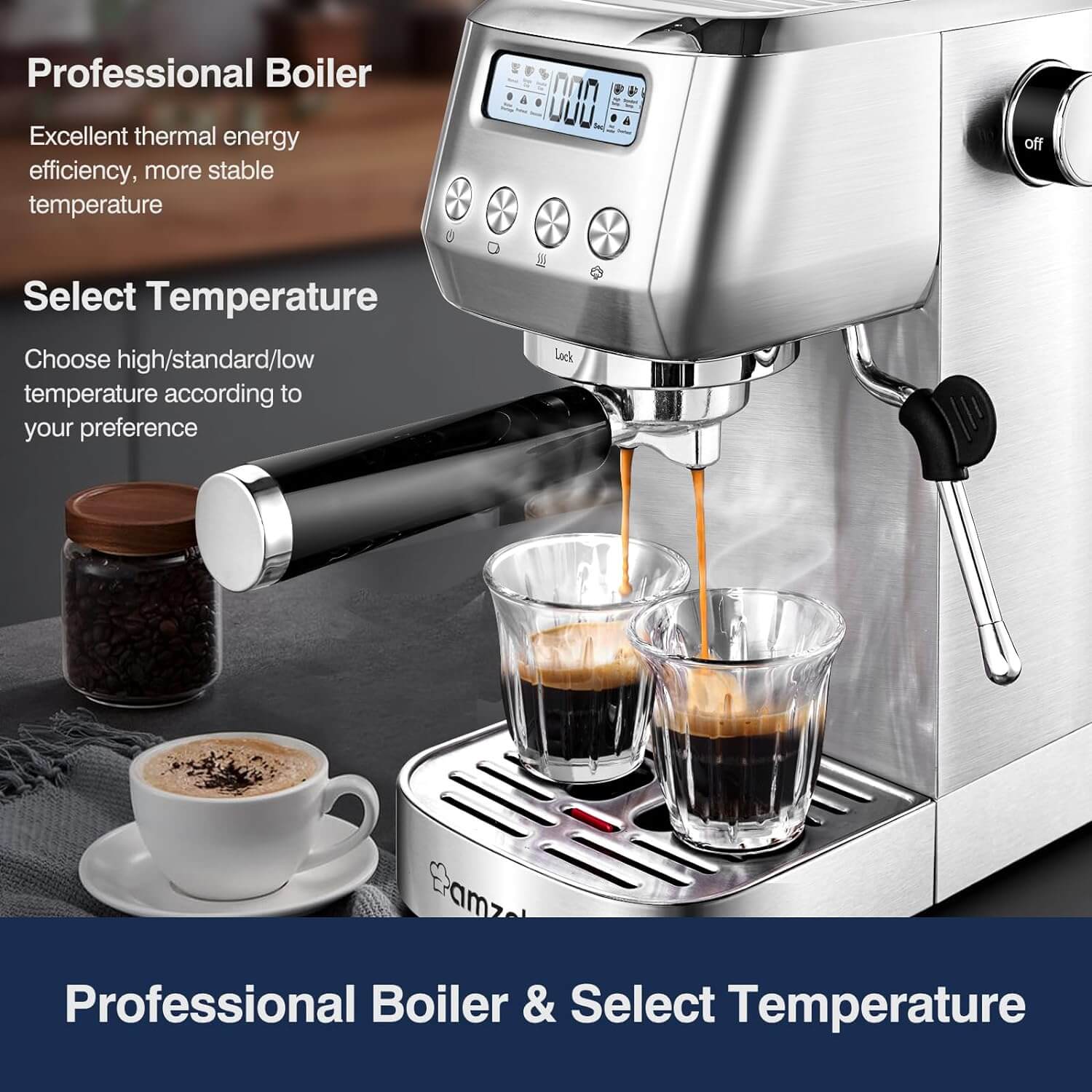 AMZCHEF Espresso Maker