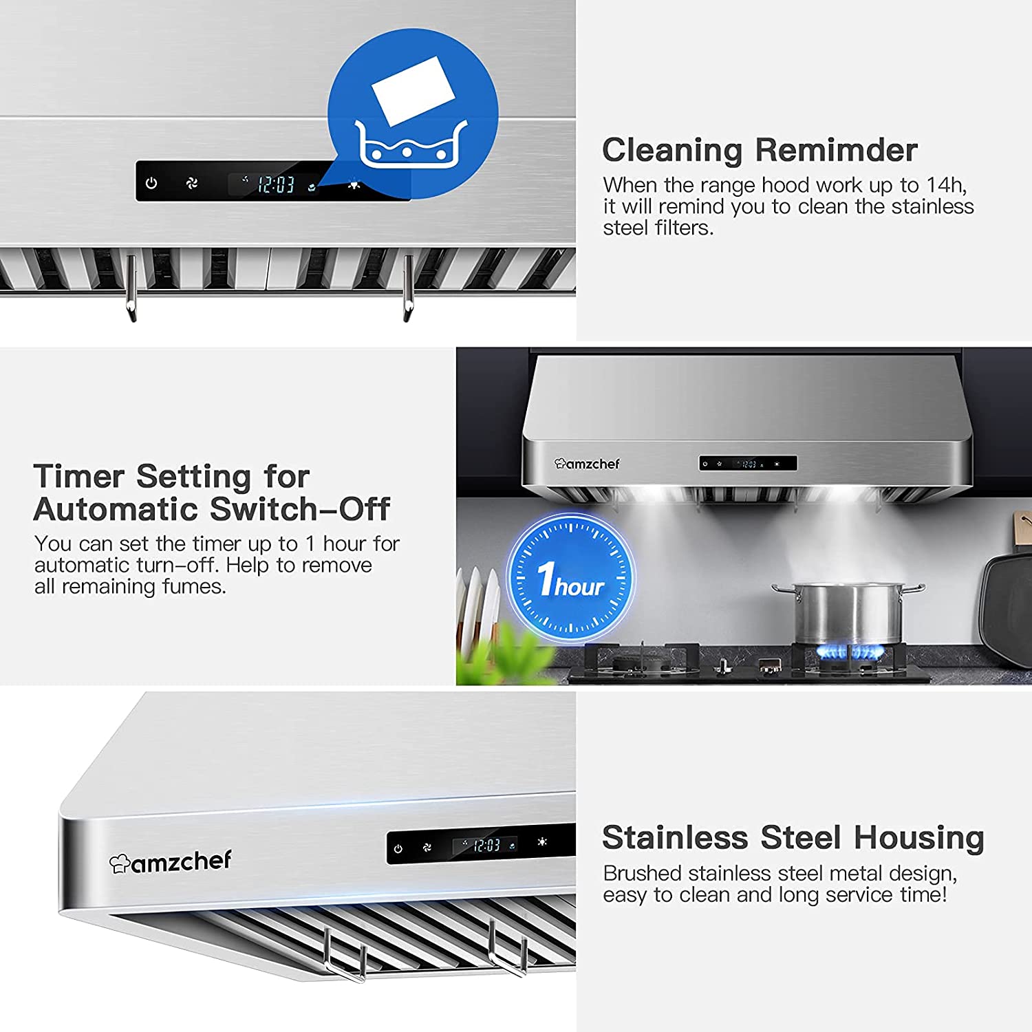 Range hoods 30 inch App control