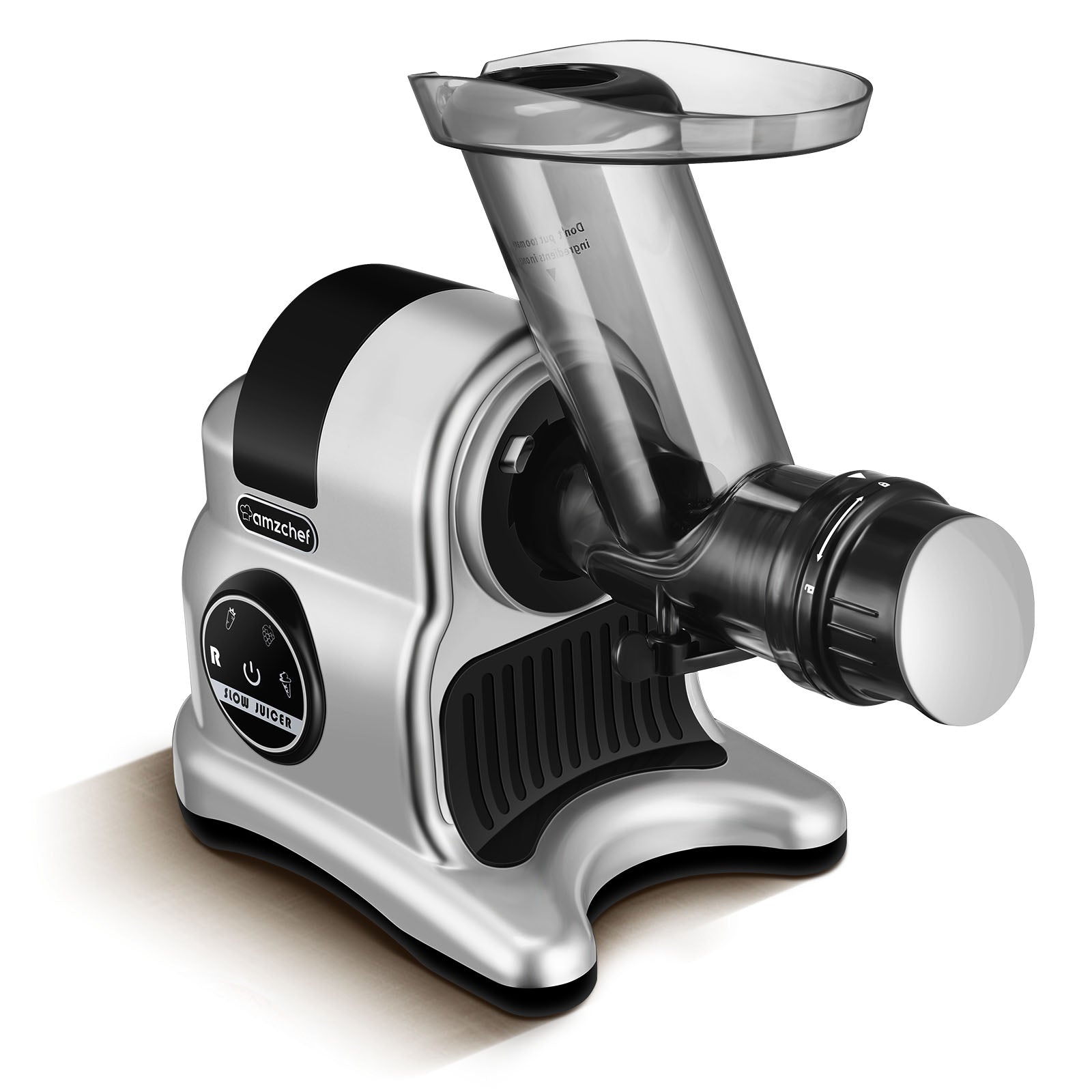 Juicer Machines, AMZCHEF Innovative Cold Press Juicer with high Juice Yield, Slow Masticating Juicer for Vegetables and Fruits,Juice Extractor with Reverse, Slow Juicer, Easy to Clean, Operate Quiet