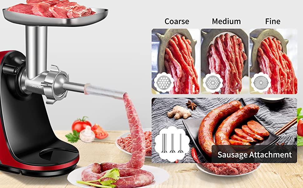 AMZCHEF Slow Juicer Metal Food Grinder Attachment