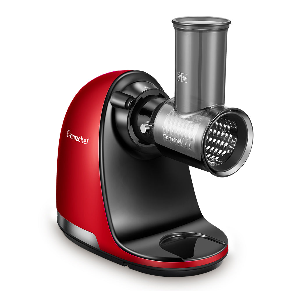 AMZCHEF Slow Juicer food slicers cheese grater attachment